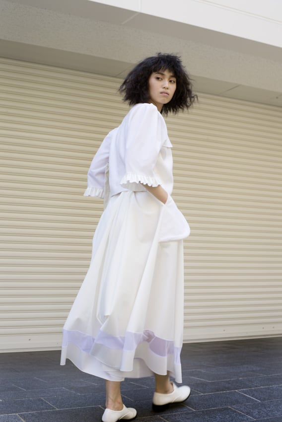 GotoAsato SS15 Frilled Linen Jacket