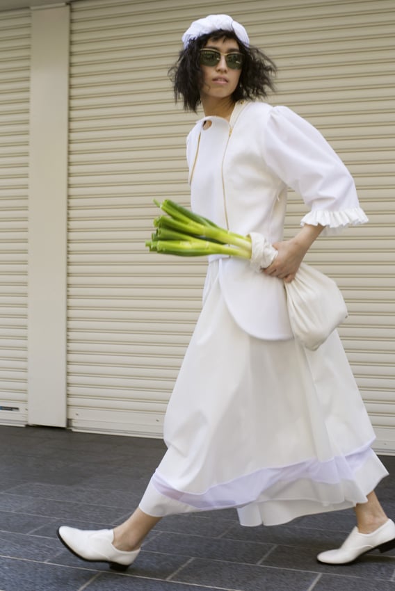 GotoAsato SS15 Frilled Linen Jacket