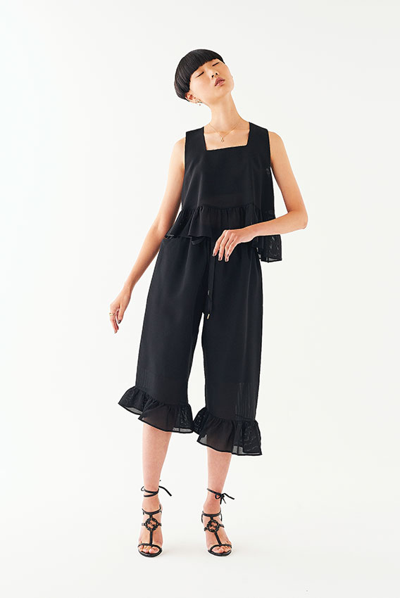 GotoAsato happiness19 Black Frilled Top,
Black Frilled Trousers