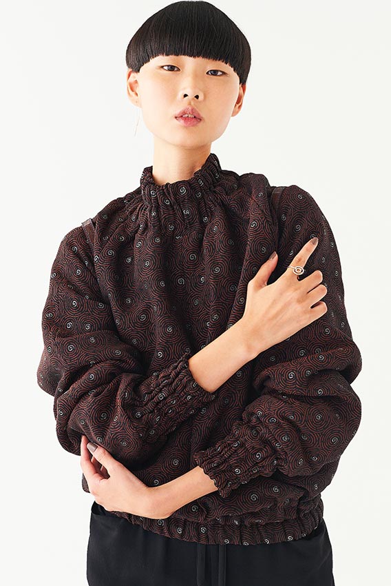 Goto Asato Happiness 19 Special Quilted Pullover Black Patches